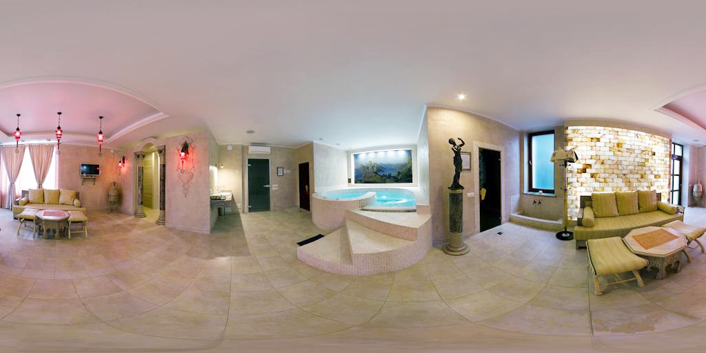 Сферическая 3D панорама спа-зоны гостевой дом Kuprinn г. Севастополь